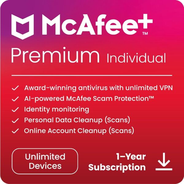 McAfee+ Premium Individual - Essential device and identity protection