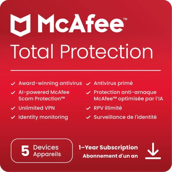 McAfee Total Protection, Essential device and identity protection, Essential 5 Device - Image 2