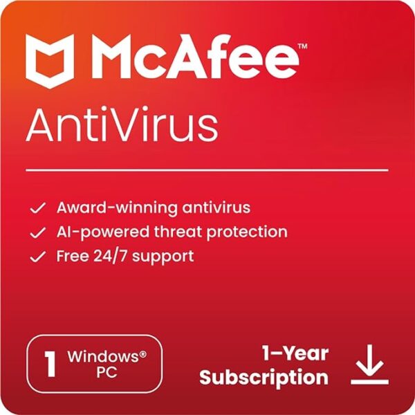 McAfee AntiVirus Protection Basic - Single device protection